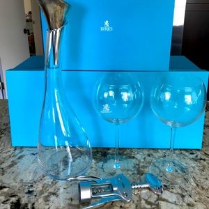 BIRKS Crystal Wine Glass Set